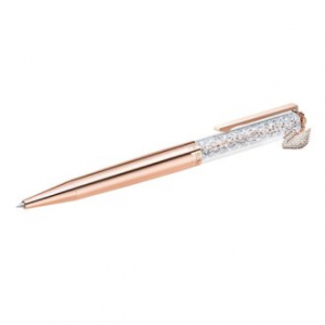 스와로브스키 크리스탈린 스완 볼펜 로즈골드 톤 플래팅