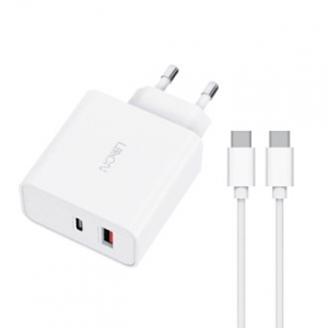 LAAON 45W PPS+QC PD2포트 초고속충전기 ITB-PD45W