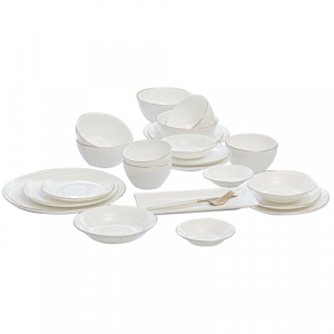 영국R 본차이나 모던골드 홈세트 23P