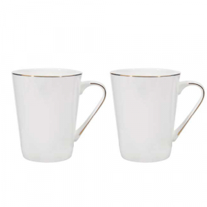 영국R 본차이나 모던골드 머그 2p