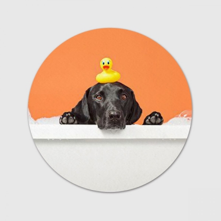 풀컬러 인쇄 미끄럼방지 펠트 컵받침 원형 지름 8, 9, 10cm #2