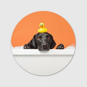 풀컬러 인쇄 미끄럼방지 펠트 컵받침 원형 지름 8, 9, 10cm