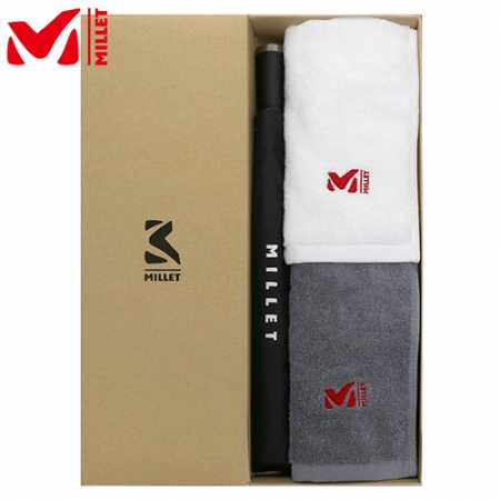 밀레 2단 자동 우산 + 180g 코마사 타올 2p 세트 #2