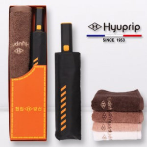 협립 3단 60 10K 컨테이너 완전자동 우산+40수 호텔 코마 180타올 1p- 세트