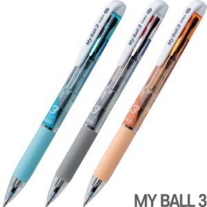 마이볼 초저점도 유성 3색 볼펜 0.7 // 안정적인 그립감