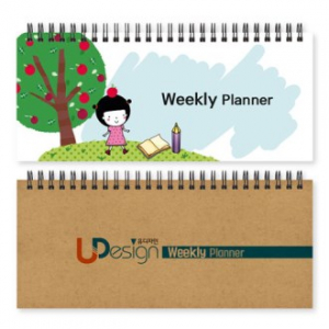 눕힘형 주간 플래너 (일반형 / 230x100mm) [주문제작]