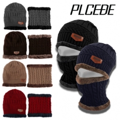 [플씨드] 기모 니트 비니, 넥워머 세트