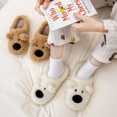 폭신 기모 강아지 슬리퍼