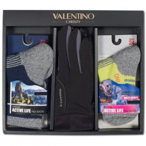 발렌티노 기능성 중목 등산 양말 (남 / 여) +발렌티노 파워터치폰 기모 등산 장갑 (남) 3종 세트