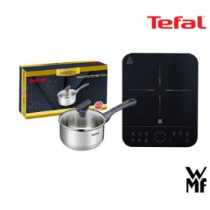 WMF 1구 인덕션 레인지+테팔 라피네 인덕션 프리미엄 냄비 편수 16cm CT1-RNP16l4111
