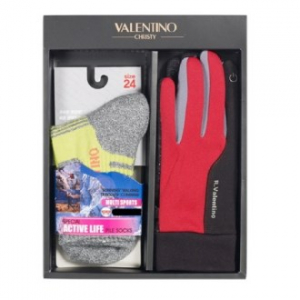 발렌티노 기능성종목 등산 양말 (여) +발렌티노 파워 터치폰 기모 등산 장갑 (여) 2종 세트