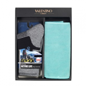 발렌티노 기능성 종목 등산 양말 (남) +극세사 타올 2종 세트