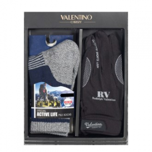 발렌티노 기능성 종목 등산 양말 (남) +발렌티노 터치폰 등산 장갑 (남) 2종 세트