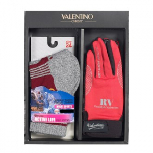 발렌티노 기능성 종목 등산 양말 (여) +발렌티노 터치폰 기모 등산 장갑 (여) 2종 세트