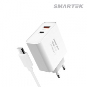 스마텍 45W 초고속 충전기 STQC-PD6000  C타입 케이블포함