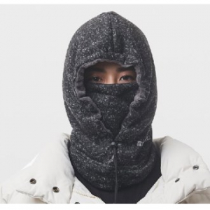 멜란지 후드 넥워머, 럭셔리 레져 스포츠용, 겨울용