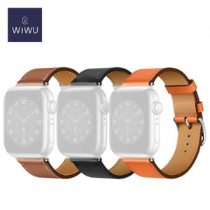 WiWU 애플 워치용 천연 가죽 시계 밴드