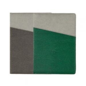 튜립 투톤 습식 PU 양장 다이어리 32절