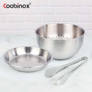 [쿠비녹스] 아트웨어 쌀함박 쟁반 집게 3종 세트