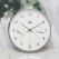 람프로스 크라프트 에디션 화이트 메탈 프레임 무소음 온습도 벽시계