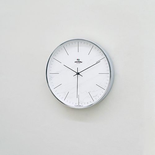 람프로스 크라프트 에디션 마블 패턴 무소음 벽시계 #2