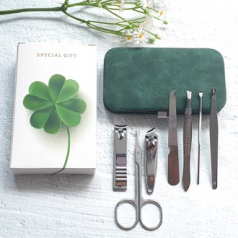 스웨이드 네일 세트 (그린) 코털가위