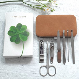 스웨이드 네일 세트 (브라운) 코털가위