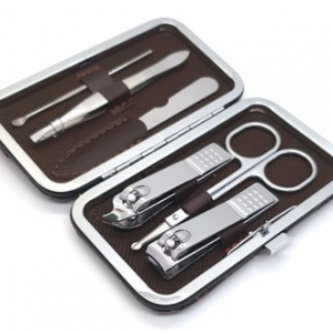 담아 손톱깎이 브라운패턴 코털가위