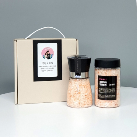히말라야 핑크소금 210g + 리필 350g 그라인더 2P #2