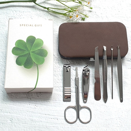 스웨이드 네일 세트 (다크브라운) 코털가위 #2