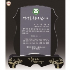 금문양 크리스탈 상패 4