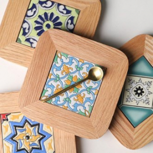 북유럽풍 타일 냄비받침대