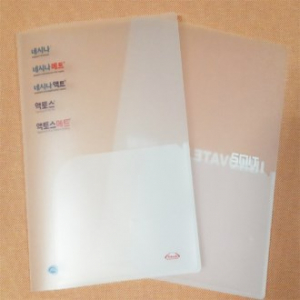 포켓화일 칼라 투명