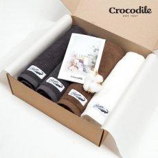 크로커다일 코마사 30수 150g 심플 호텔 수건 타올 4장 세트