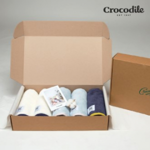 크로커다일 코마사 40수 200g 투톤보다 호텔 수건 타올 5장 세트 RA