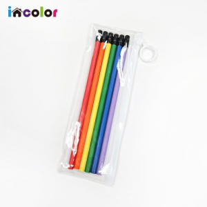 인컬러 고주파 6본입 비비드 원형 연필 세트