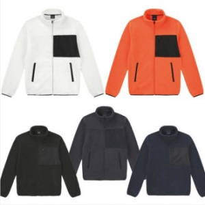 DF3001 미들넥 폴라폴리스 자켓 후리스 뽀글이 양털 집업 전사인쇄 5칼라