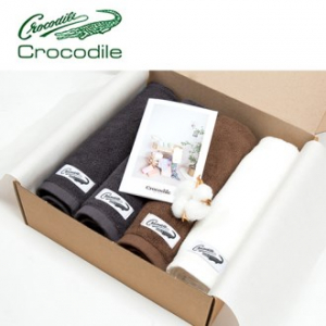 크로커다일 심플타올 4매 세트 30수 코마사