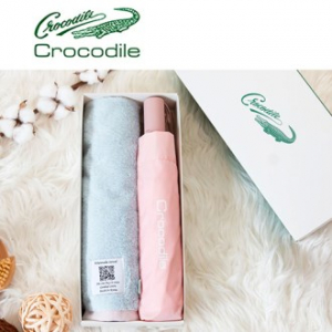 크로커다일 투톤보다 타올 + 3단 65 완전자동 우산세트 - 31번