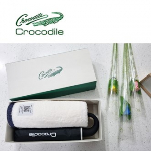 크로커다일 수피마 유러피언 타올 + 바이어스 곡자 3단 전자동 우산세트 11번