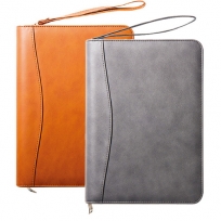 시스템 이태리 원단 지퍼 다이어리 - 그레이 , 브라운
