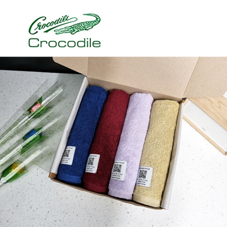 크로커다일 코마사 - 220g 시그니처타올 4매  세트 #2