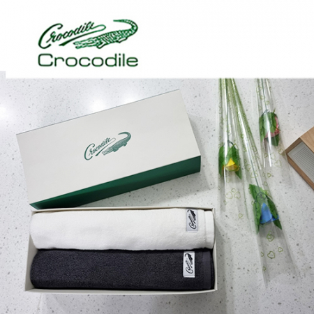 크로커다일 코마사 심플타올 2매 세트 #2