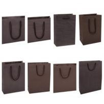 엠보 쇼핑백 밤색 8종