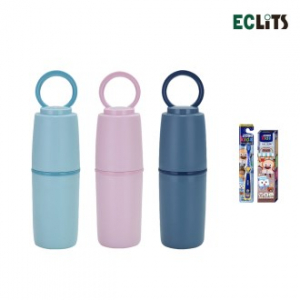 에클리츠 손잡이 칫솔통 칫솔 치약 양치컵 칫솔케이스 키즈 세트