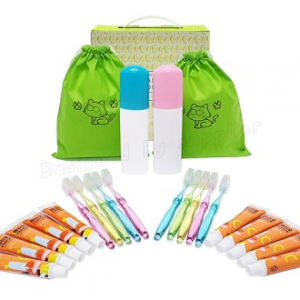 선물세트 치아튼튼 7호 크리스탈캡 10p 칫솔치약 세트