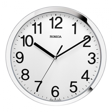 로니카 무소음 메탈크롬 벽시계 305M #2