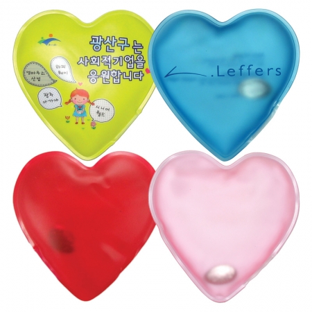 국산 똑딱이 핫팩 손난로 재사용 가능 빨간 중형 하트 #2