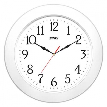 시닉스 무소음 대형 화이트우드 벽시계 S400W #2