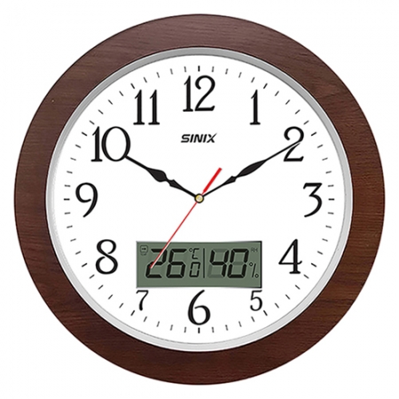 시닉스 무소음 대형 엔틱 온습도벽시계 S400NM #2
